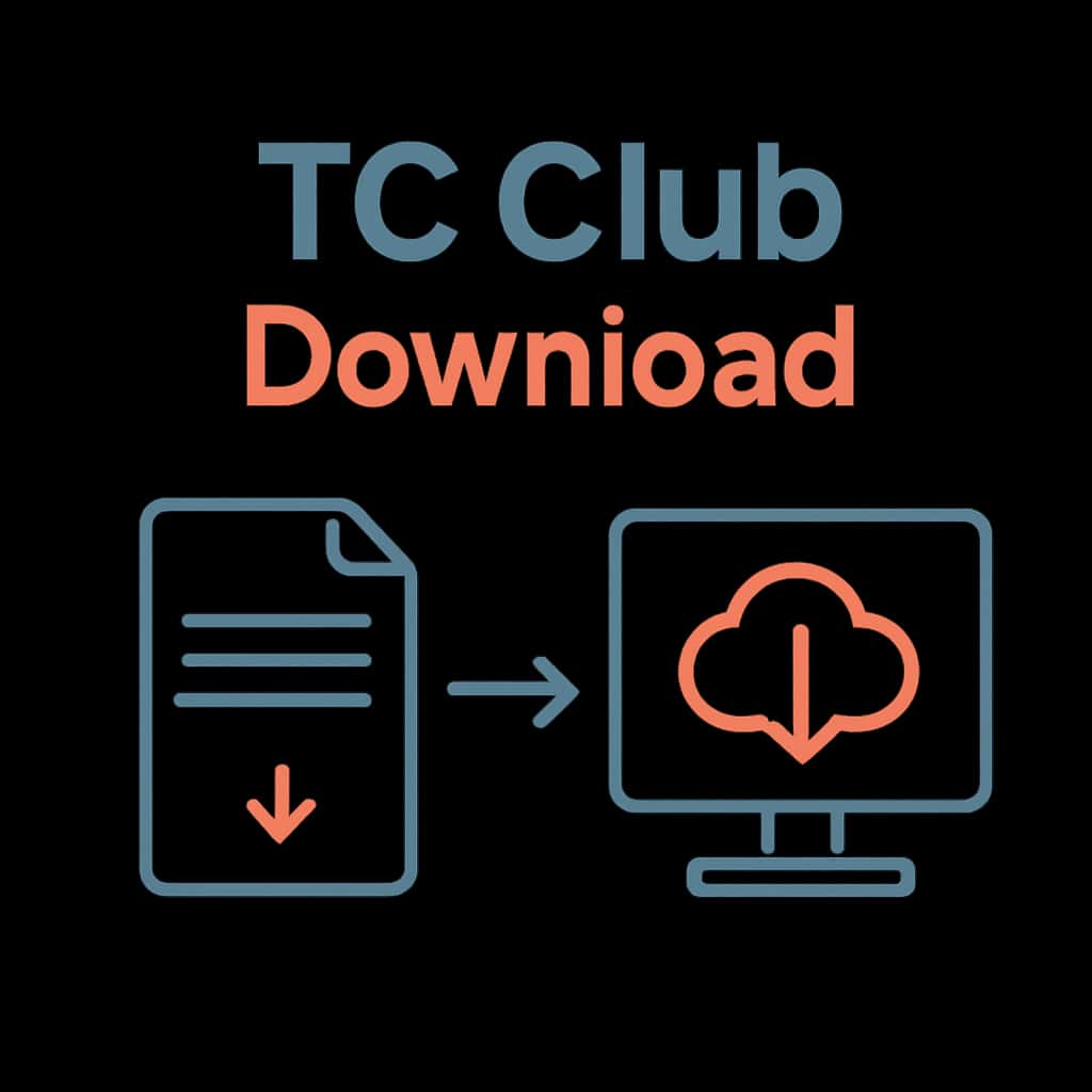 Illustration demonstrating the TC Club Download procedure.