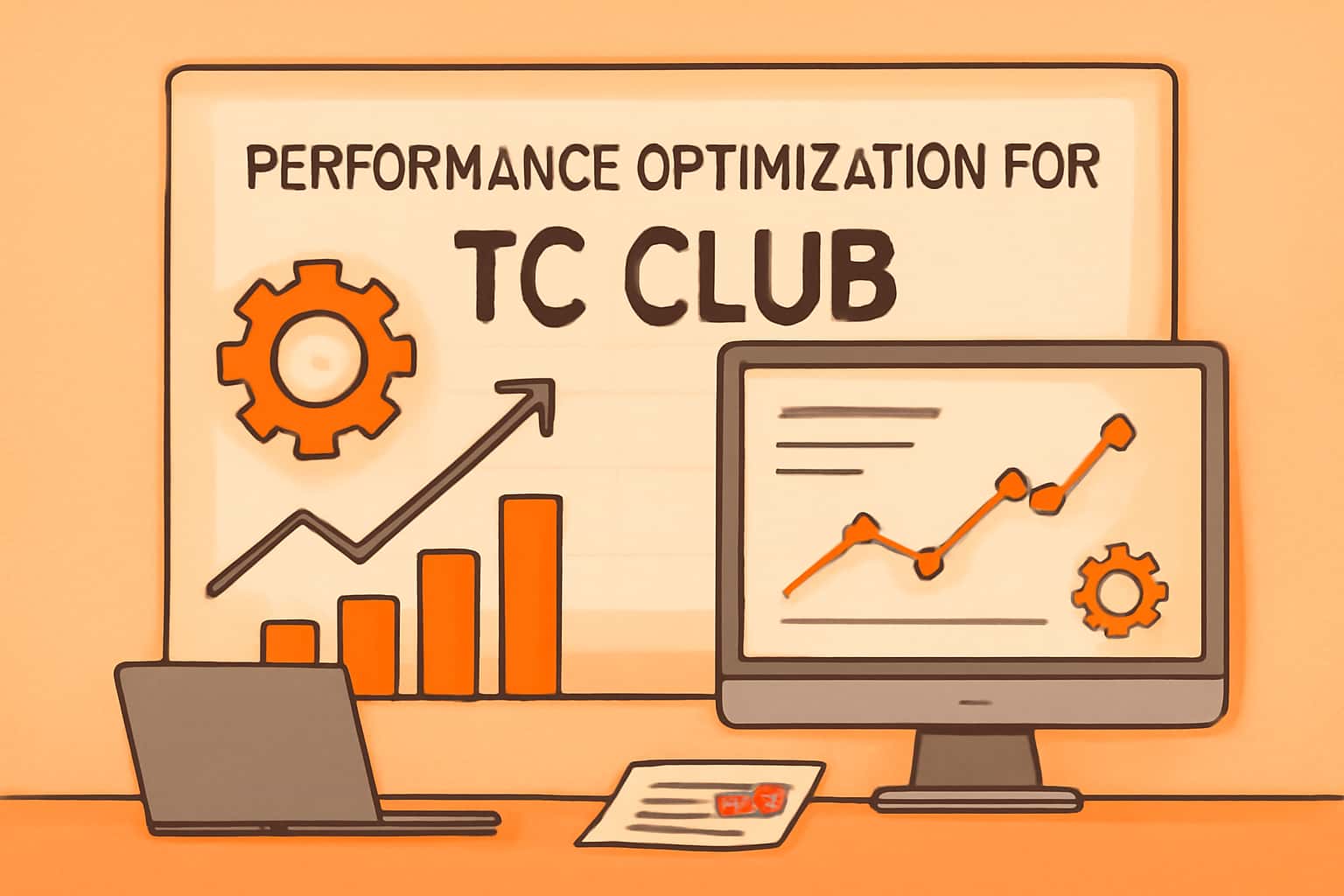 An informative scene depicting performance optimization for TC Club.