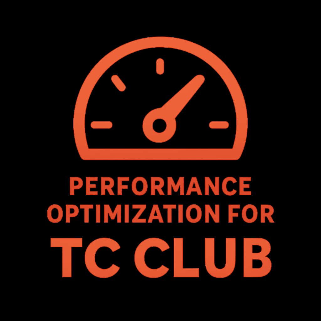 Icon representing performance optimization for TC Club.