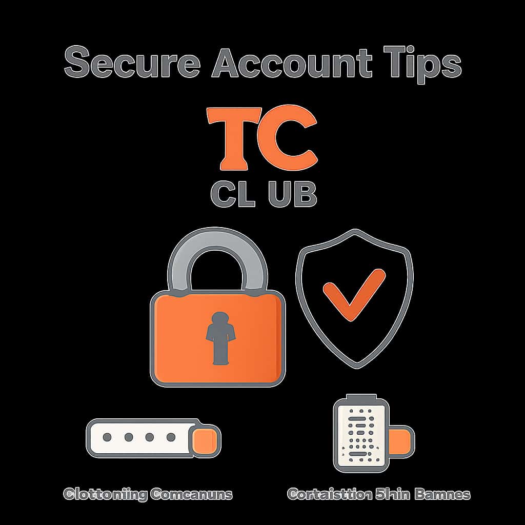 An educational diagram on managing TC Club account security.