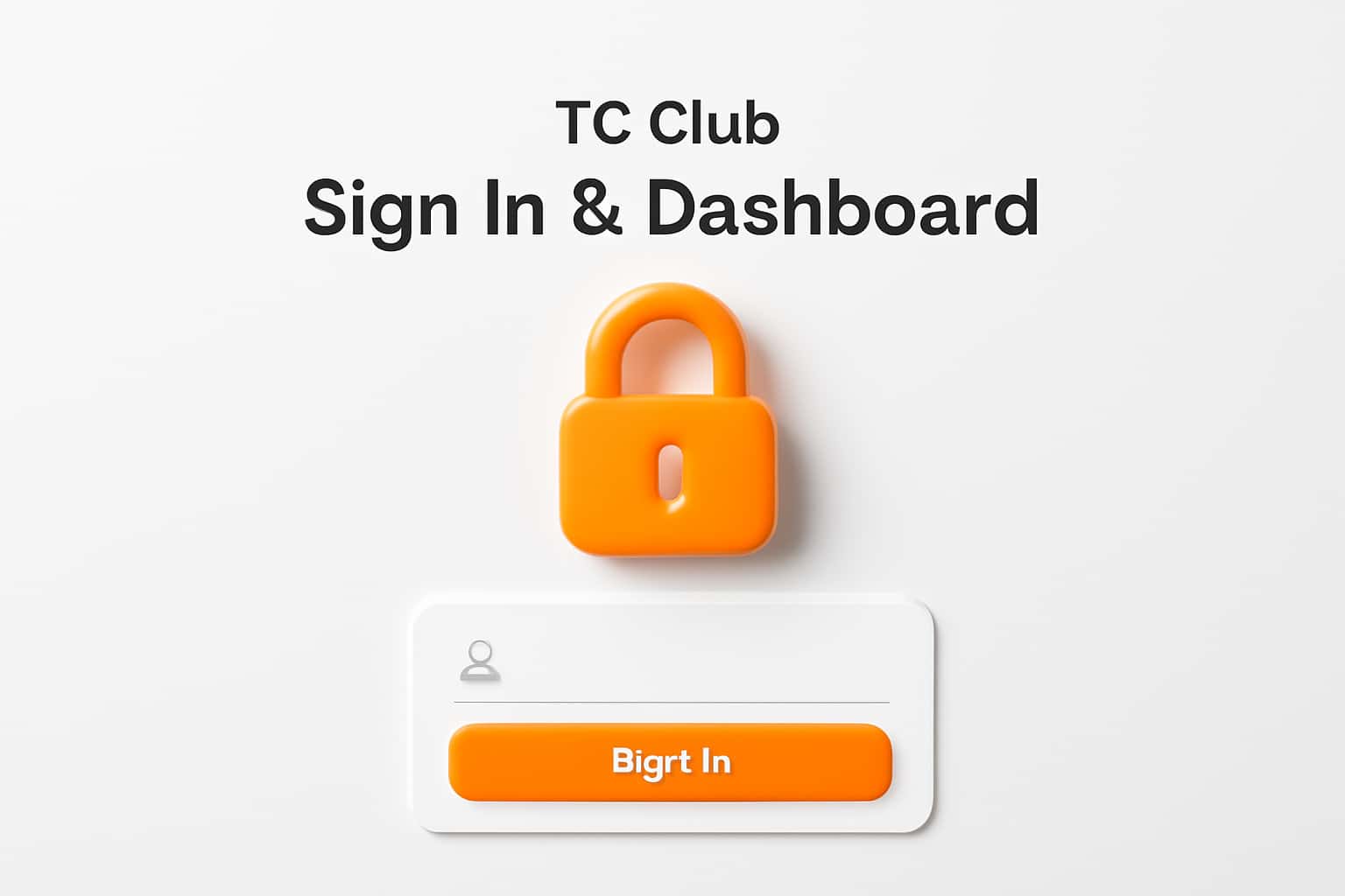 TC Club Sign In & Dashboard Interface